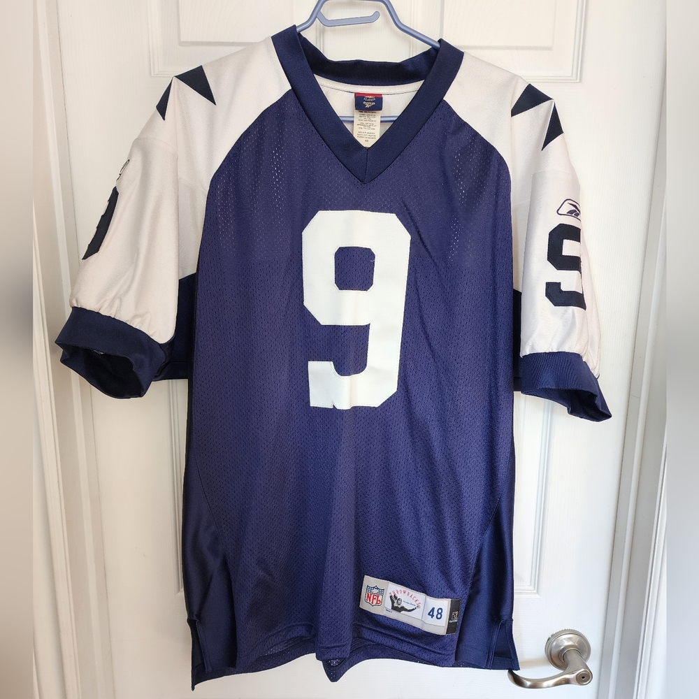 TONY ROMO Reebok NFL Cowboys Throwback Jersey Gridiron Classic Sz 48 FULL STITCH